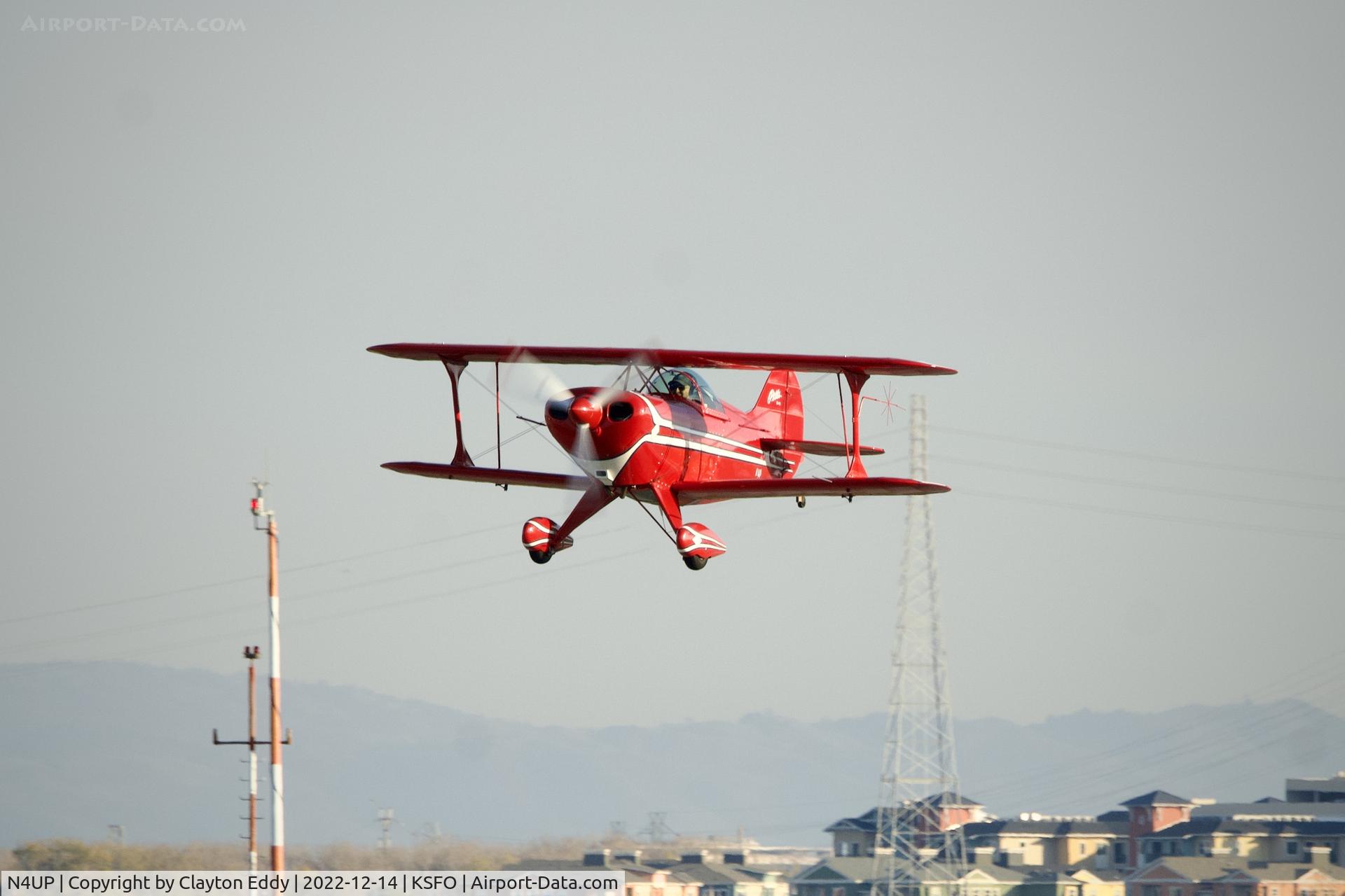 N4UP, 1982 Bill Rose Pitts Special S-1E C/N 735H, San Carlos Airport in California 2022.