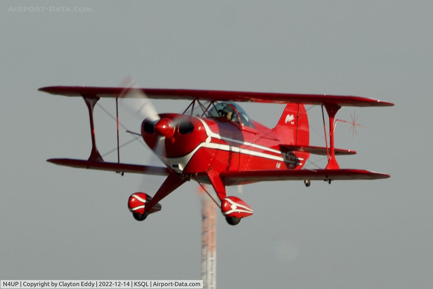 N4UP, 1982 Bill Rose Pitts Special S-1E C/N 735H, San Carlos Airport in California 2022.
