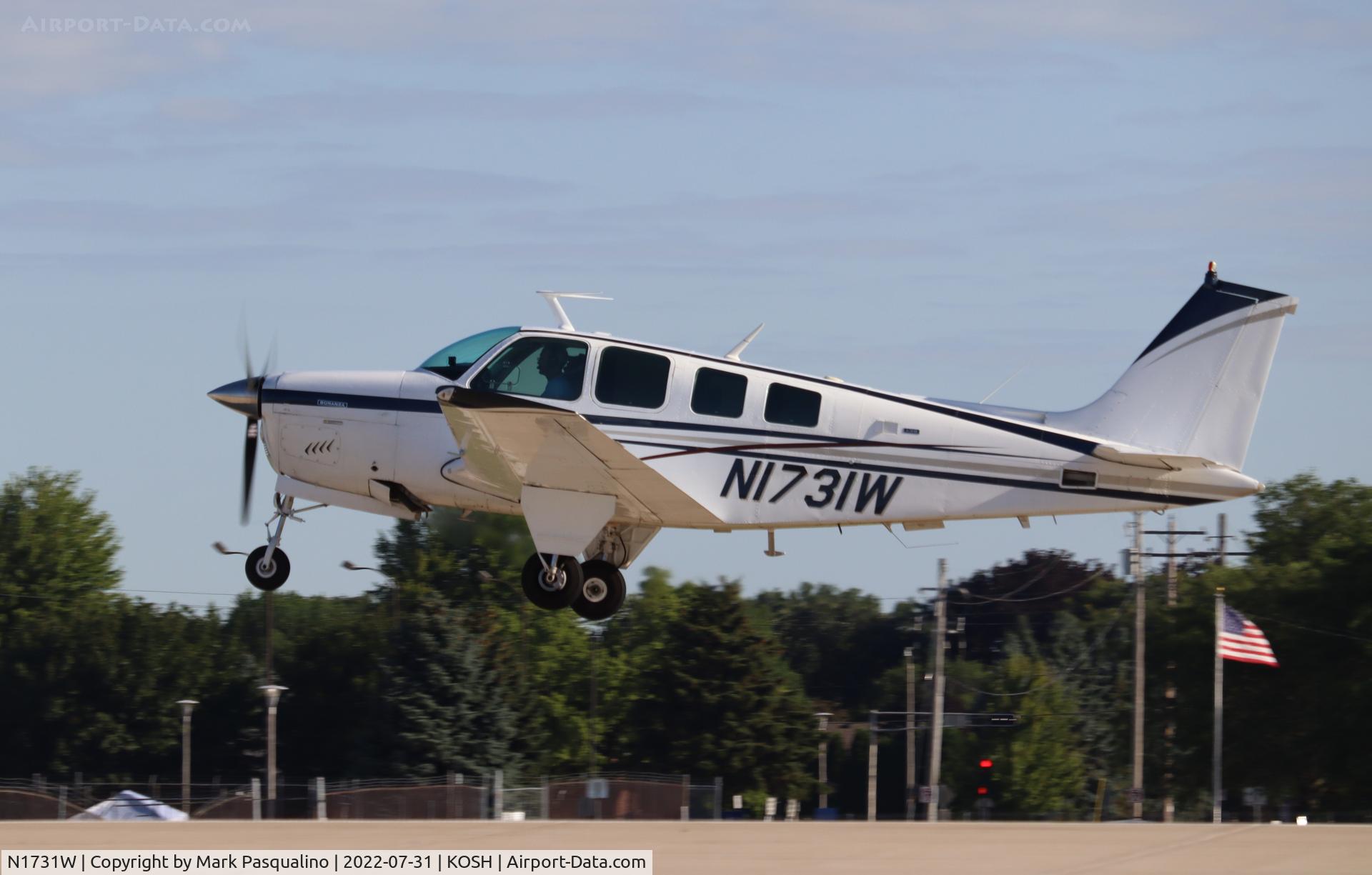 N1731W, 1972 Beech A36 Bonanza 36 C/N E-369, Beech A36