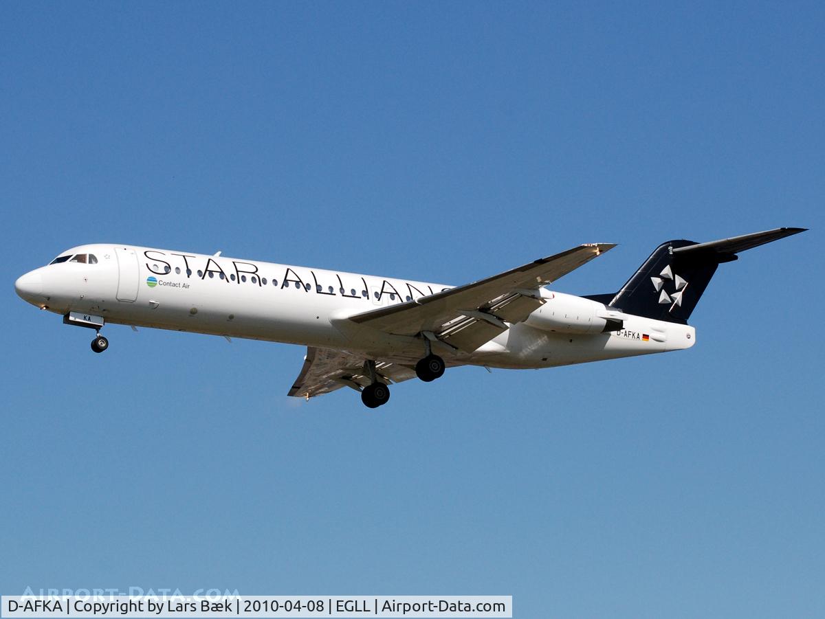 D-AFKA, 1994 Fokker 100 (F-28-0100) C/N 11517, RWY27L Myrtle Ave