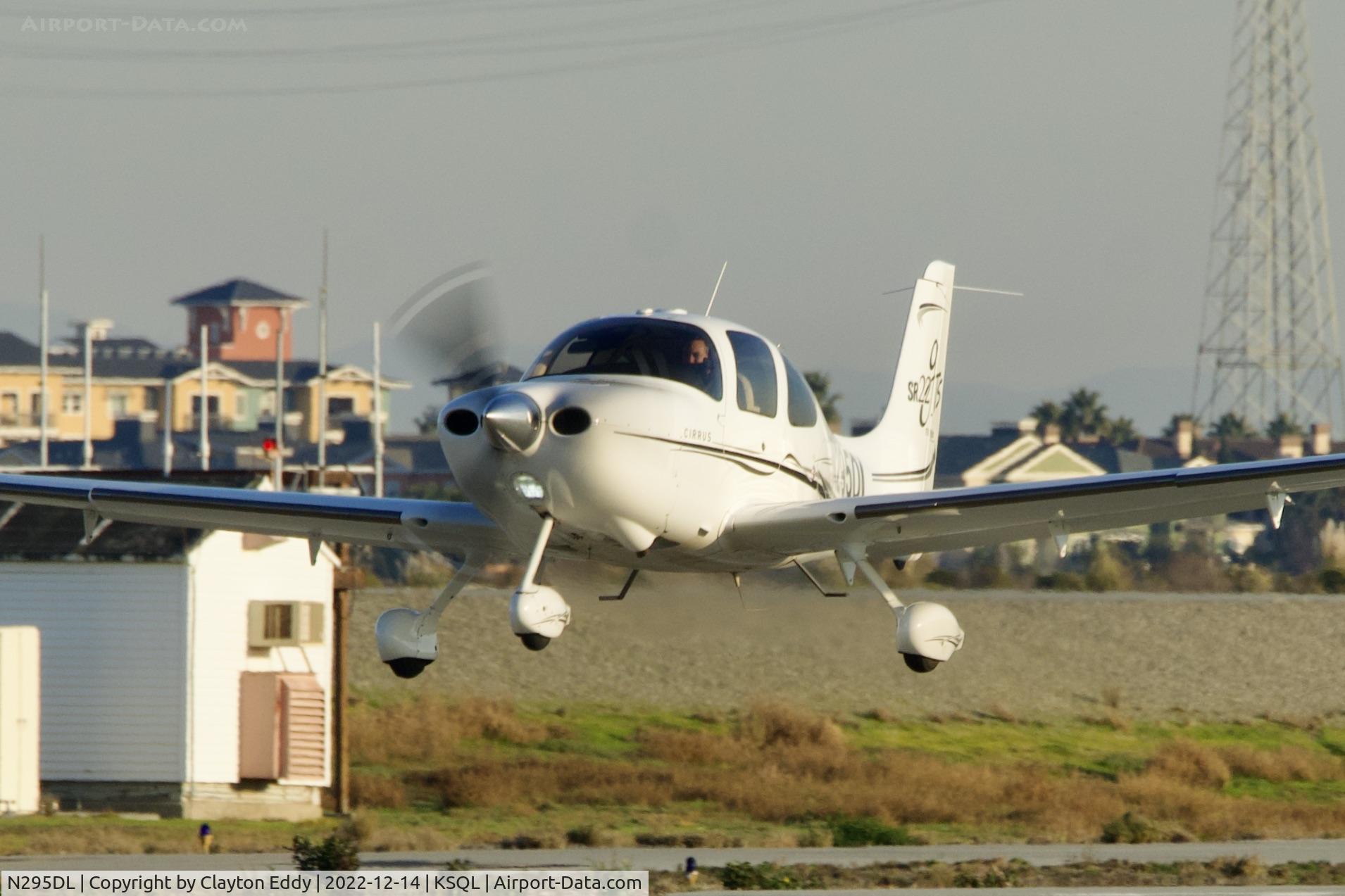 N295DL, 2007 Cirrus SR22 C/N 2335, San Carlos Airport in California 2022.