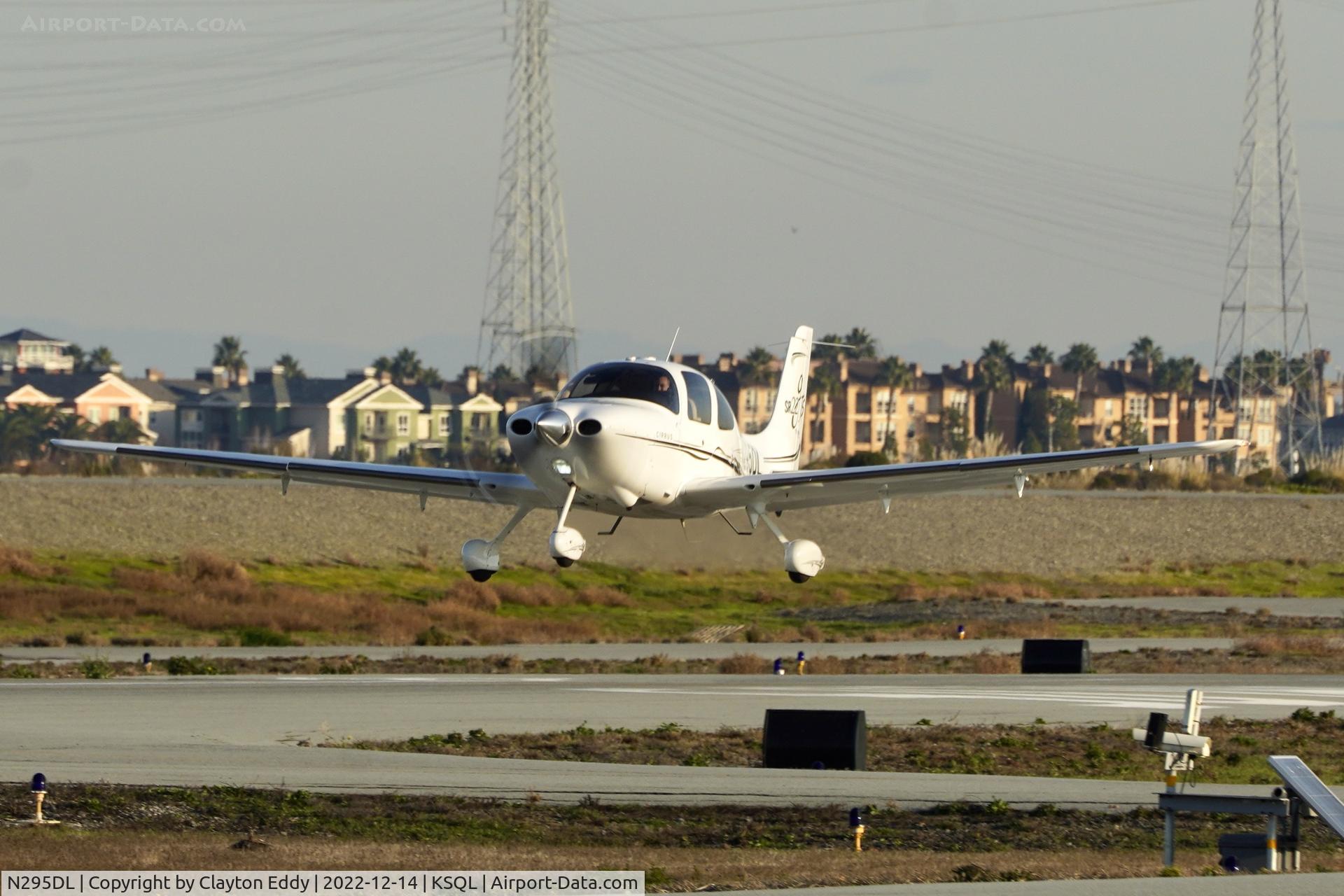 N295DL, 2007 Cirrus SR22 C/N 2335, San Carlos Airport in California 2022.