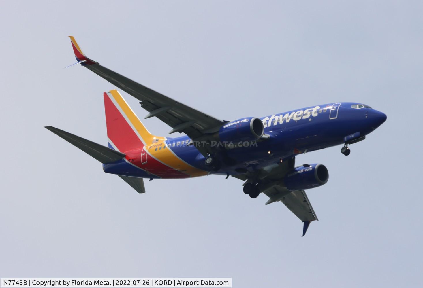 N7743B, 2008 Boeing 737-7BD C/N 36718, ORD 2022