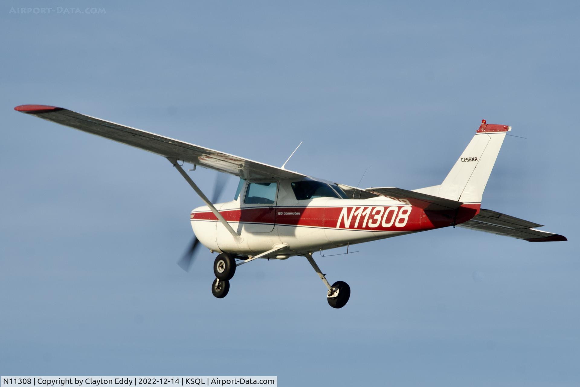 N11308, 1973 Cessna 150L C/N 15075317, San Carlos Airport in California 2022.