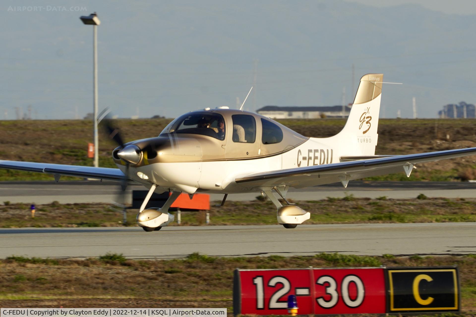 C-FEDU, 2007 Cirrus SR22 C/N 2550, San Carlos Airport in California 2022.