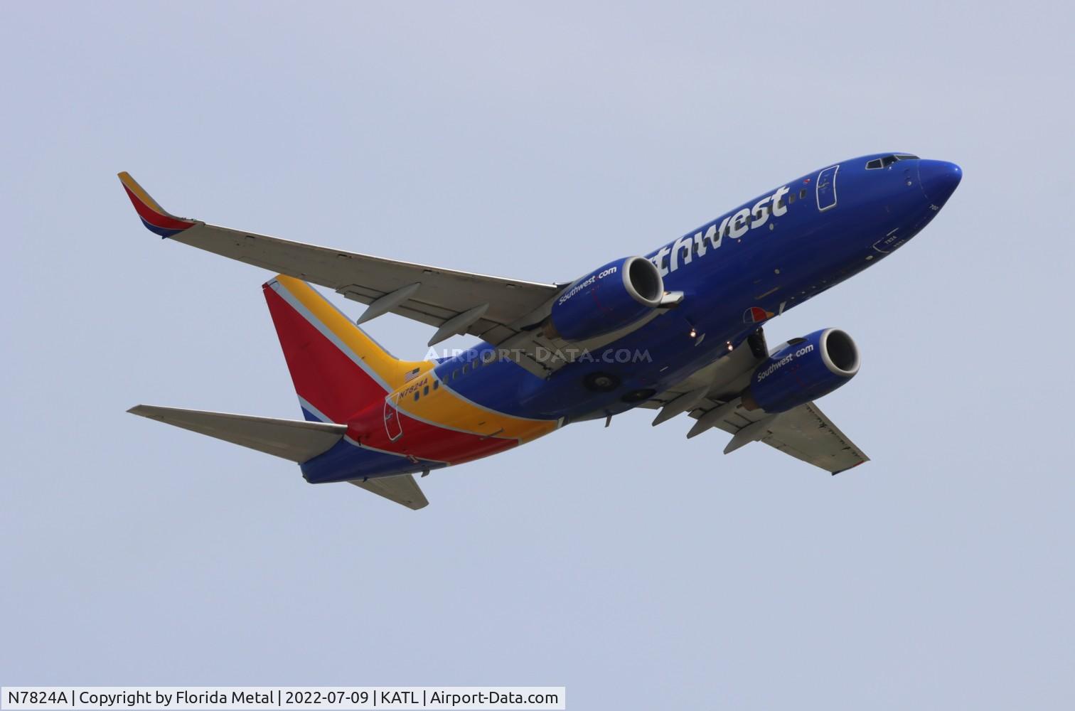 N7824A, 2001 Boeing 737-7BK C/N 30617, ATL 2022