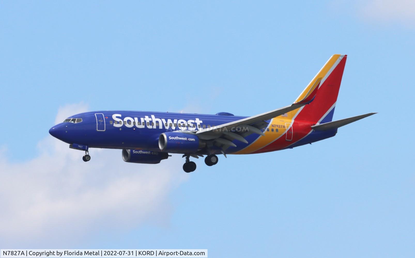 N7827A, 2003 Boeing 737-79P C/N 28255, ORD 2022