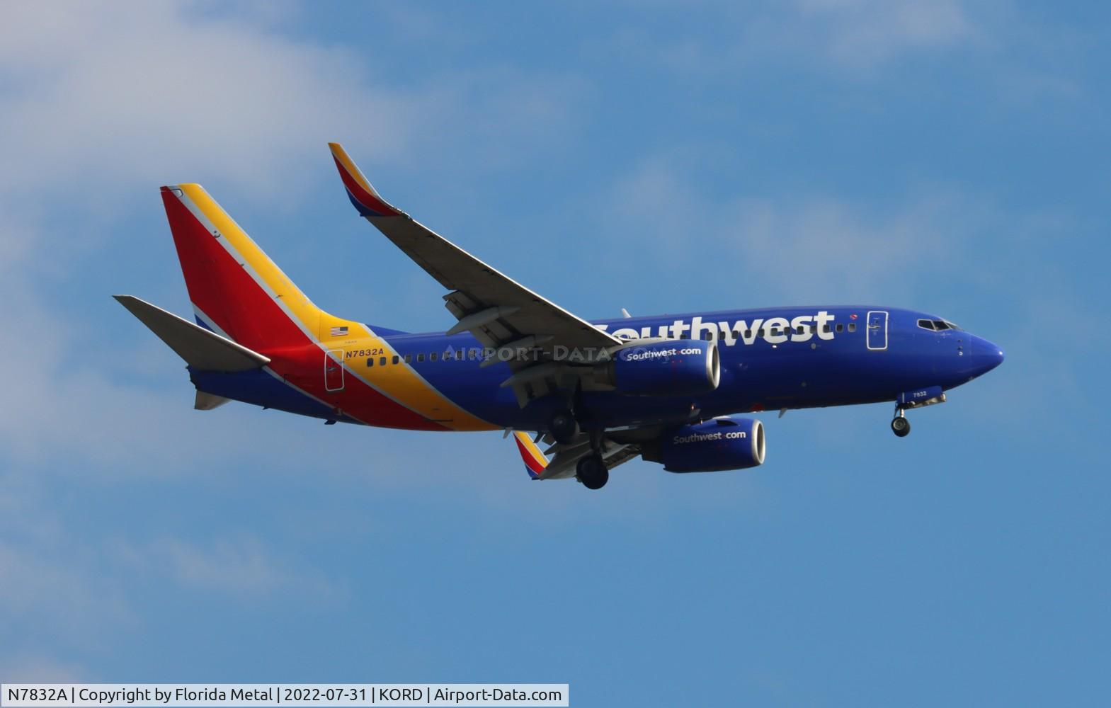 N7832A, 2003 Boeing 737-79P C/N 30657, ORD 2022