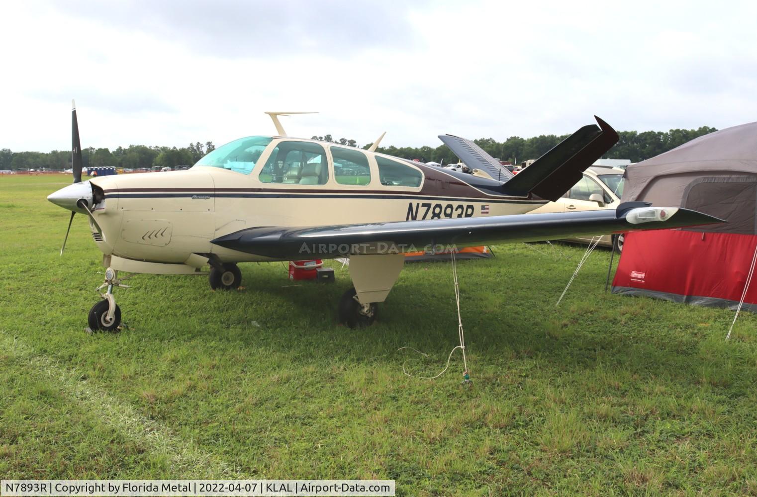 N7893R, 1969 Beech V35A Bonanza C/N D-8945, Sun N Fun 2022