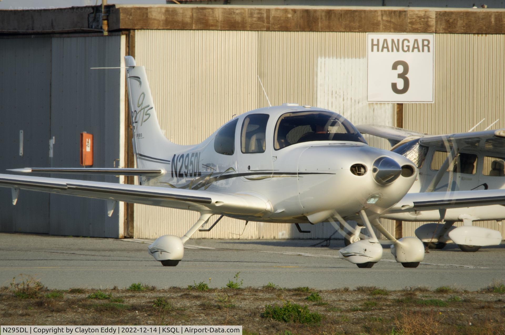 N295DL, 2007 Cirrus SR22 C/N 2335, San Carlos Airport in California 2022.