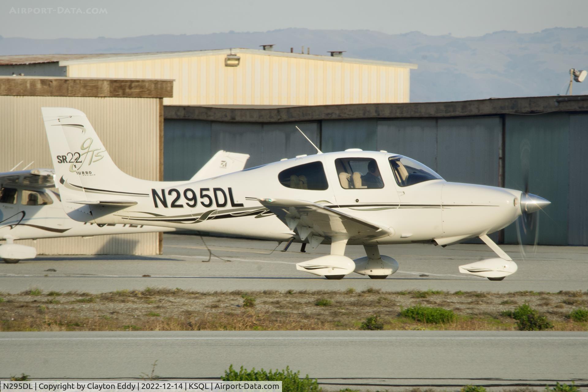 N295DL, 2007 Cirrus SR22 C/N 2335, San Carlos Airport in California 2022.
