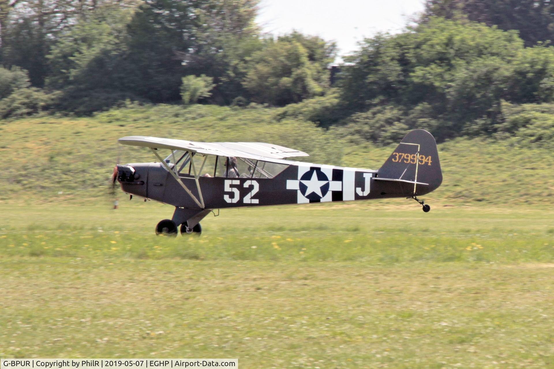 G-BPUR, 1940 Piper J3L-65 Cub C/N 4708, 379994 (G-BPUR) 1940 Piper J3L-65 Cub Popham
