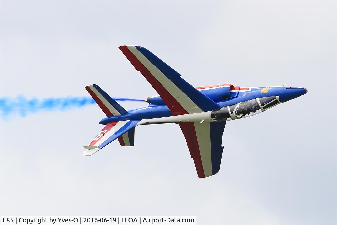 E85, Dassault-Dornier Alpha Jet E C/N E85, Dassault-Dornier Alpha Jet E (F-UGFF), Athos 08 of Patrouille de France 2016, Avord Air Base 702 (LFOA) Open day 2016