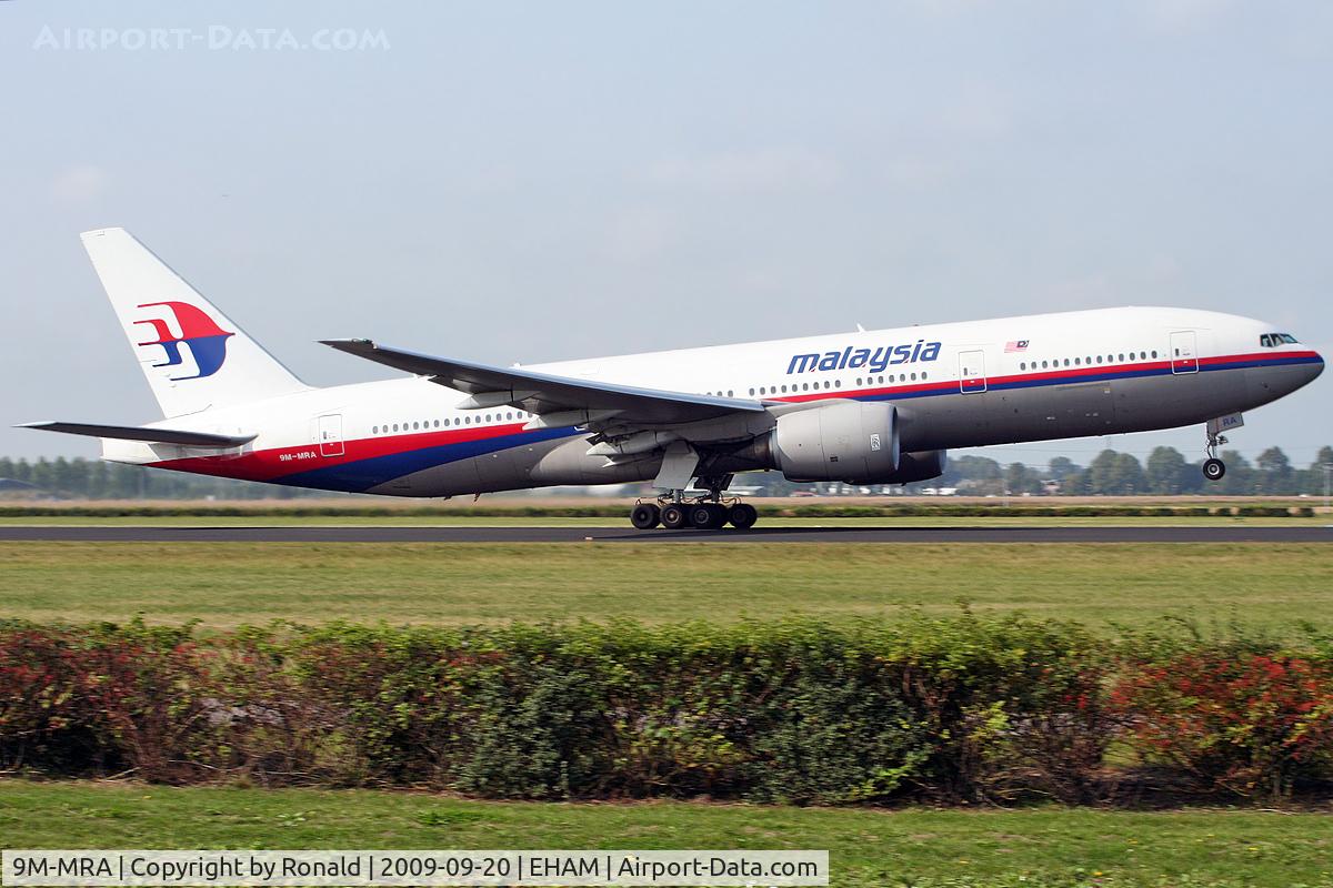 9M-MRA, 1997 Boeing 777-2H6/ER C/N 28408, at spl