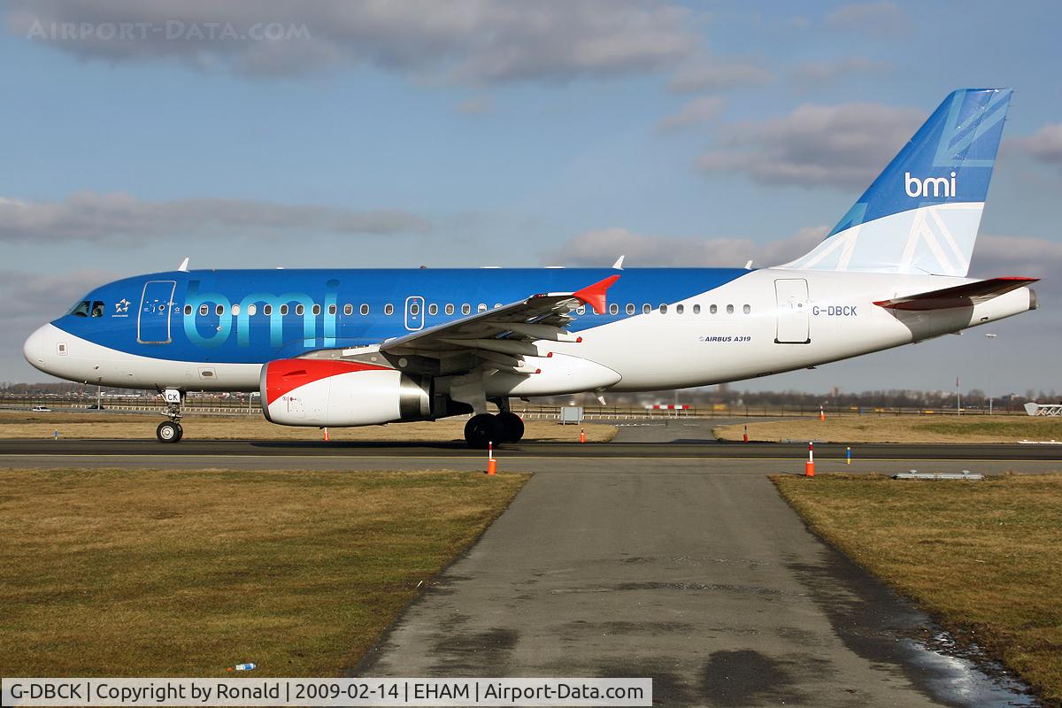 G-DBCK, 2007 Airbus A319-131 C/N 3049, at spl
