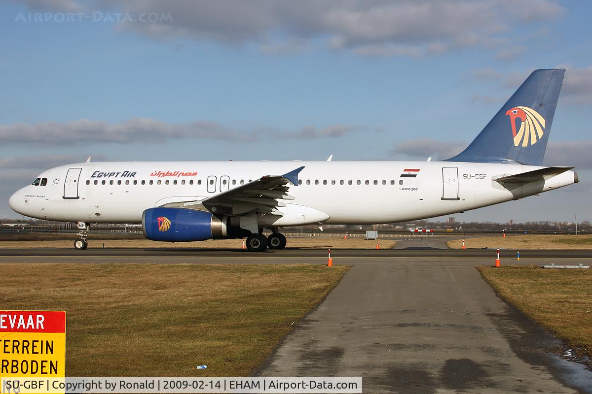 SU-GBF, 1992 Airbus A320-231 C/N 351, at spl
