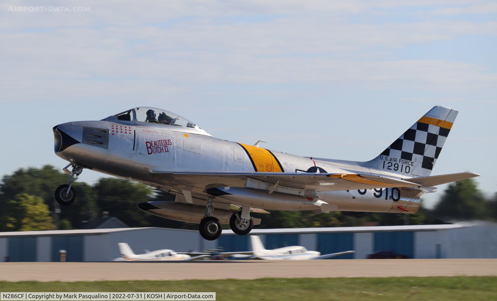N286CF, 1952 North American F-86F Sabre C/N 191-812, North American F-86F