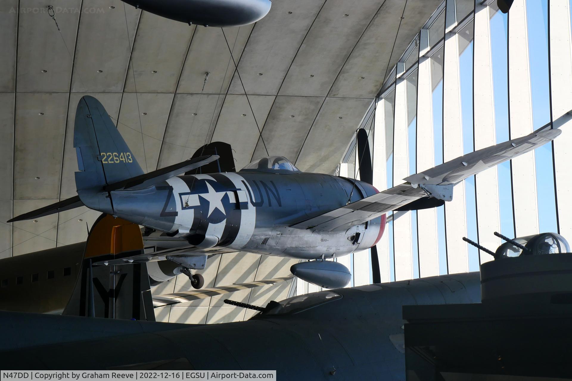 N47DD, 1945 Republic P-47D Thunderbolt C/N 399-55731, On display at IWM Duxford.