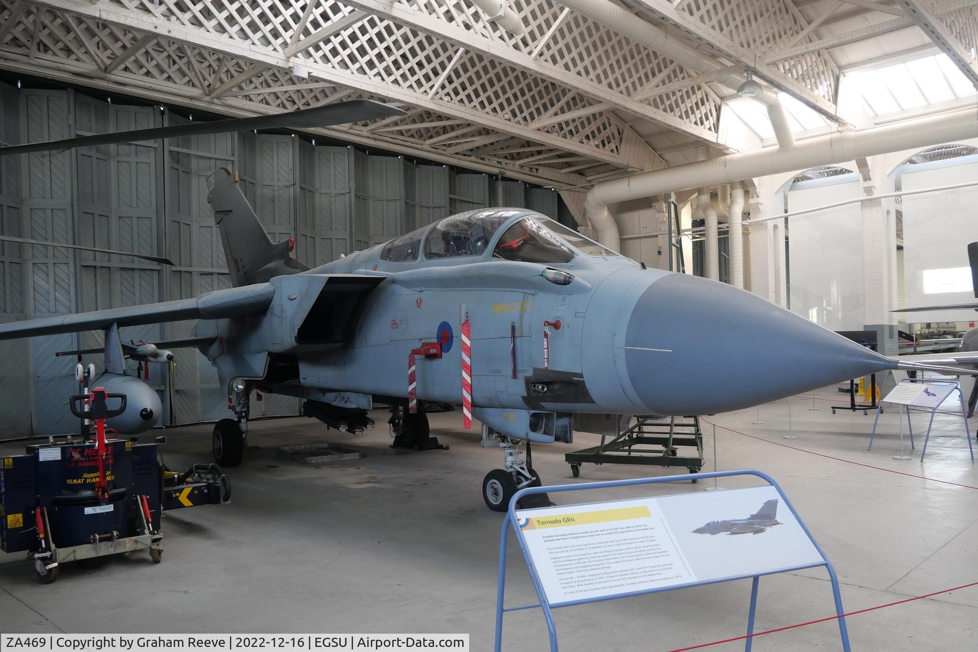 ZA469, 1983 Panavia Tornado GR.4 C/N 288/BS099/3135, On display at IWM Duxford.