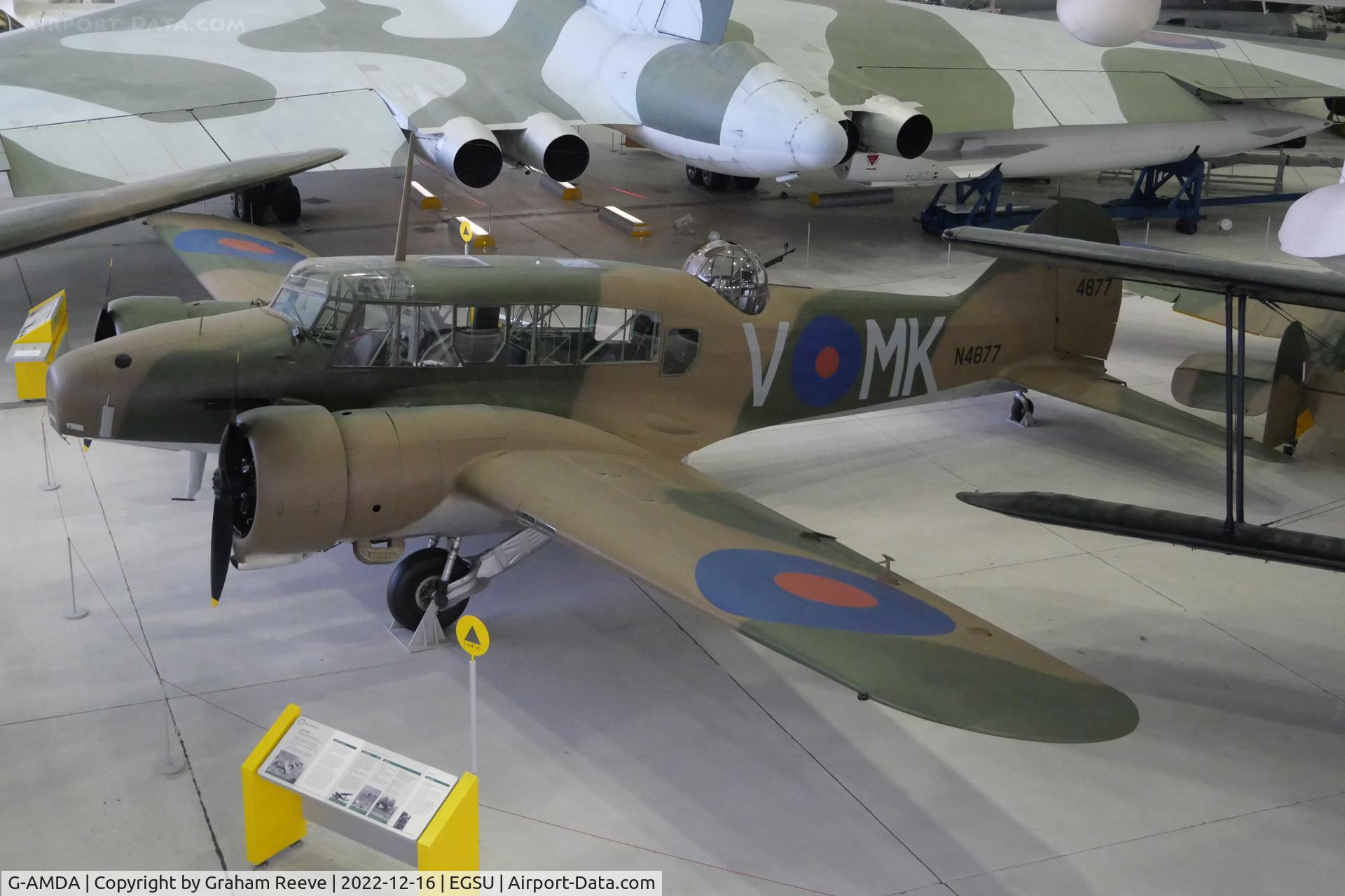 G-AMDA, Avro 652A Anson 1 C/N N4877, On display at IWM Duxford.