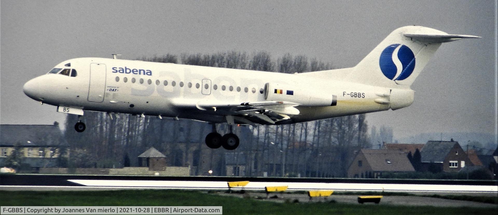 F-GBBS, 1972 Fokker F.28-1000 Fellowship C/N 11050, Slide scan
