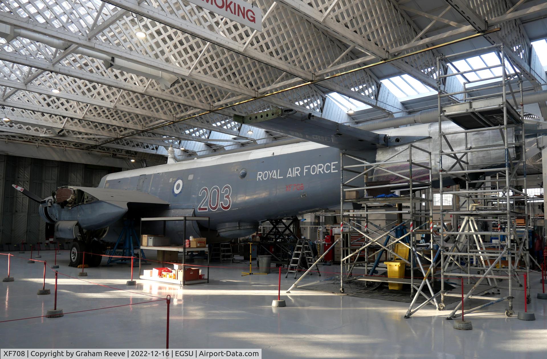 XF708, Avro 716 Shackleton MR.3/3 C/N Not found XF708, On display at IWM Duxford.
