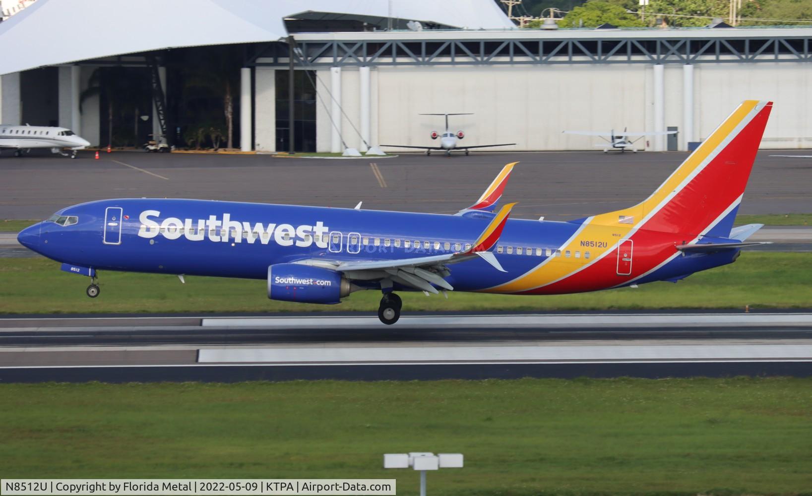 N8512U, 2016 Boeing 737-8H4WL C/N 38816, TPA 2022