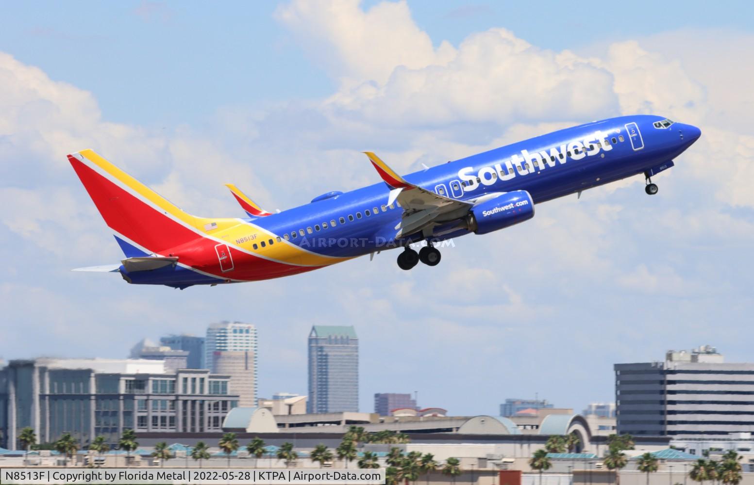N8513F, 2016 Boeing 737-8H4 C/N 36976, TPA 2022