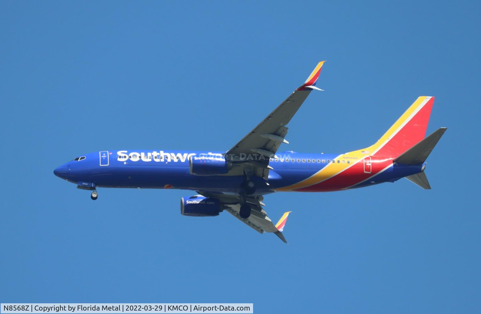 N8568Z, 2018 Boeing 737-8H4 C/N 64248, MCO 2022