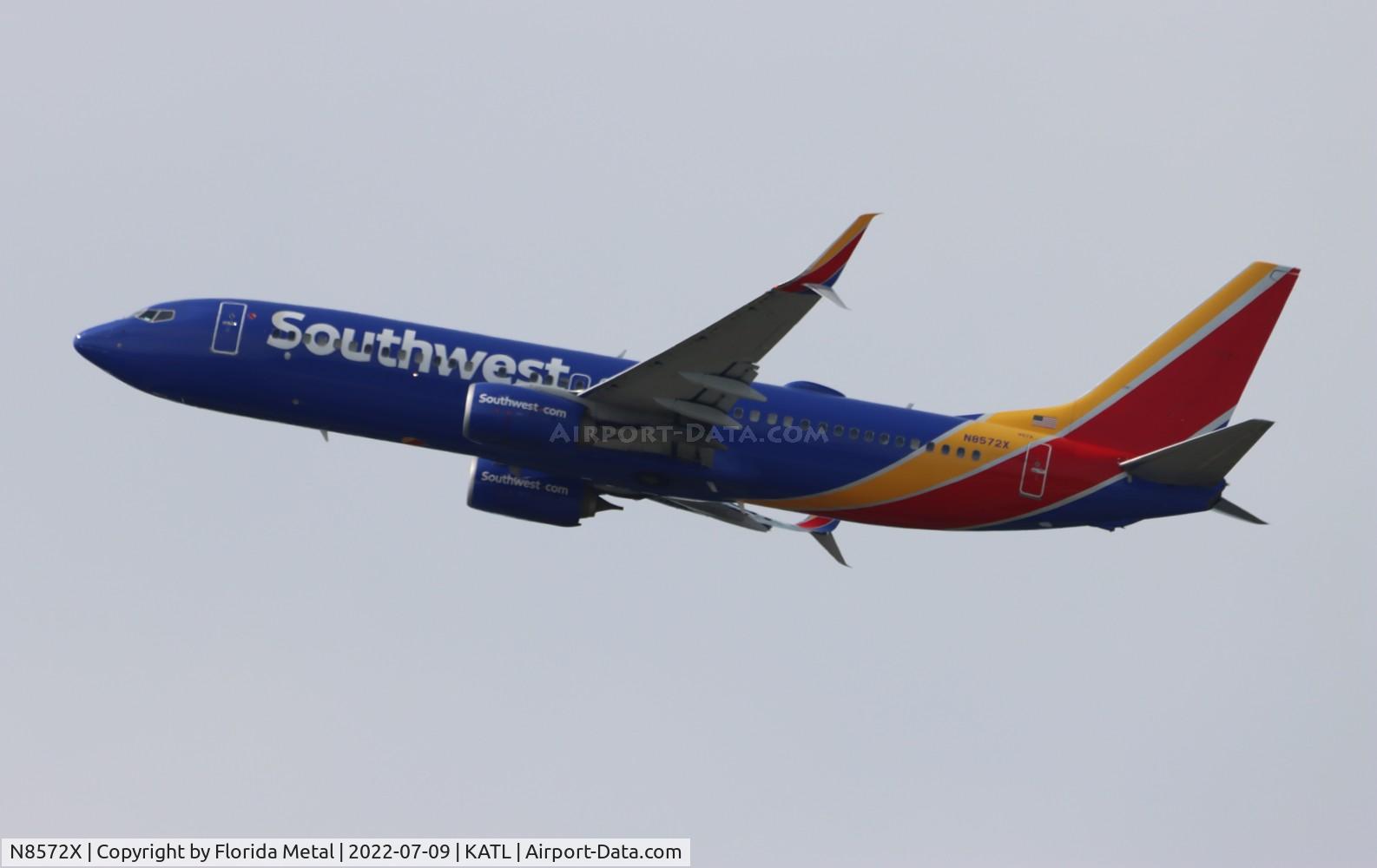 N8572X, 2018 Boeing 737-8H4 C/N 64251, ATL 2022