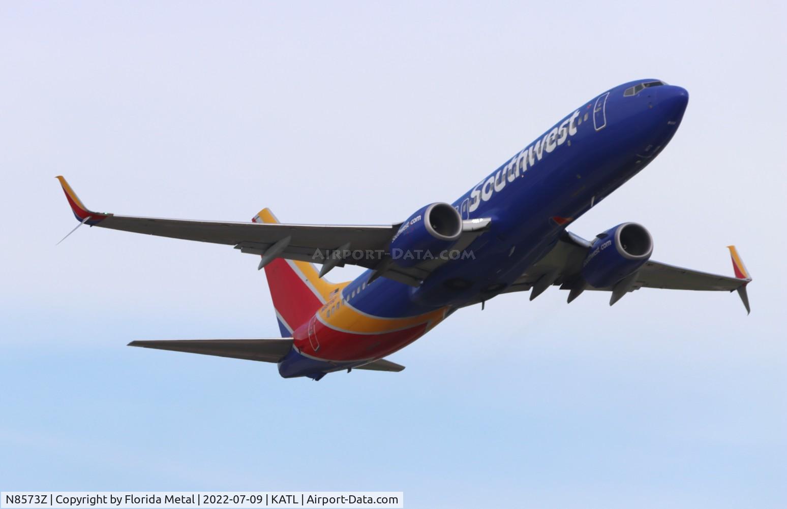 N8573Z, 2018 Boeing 737-8H4 C/N 64250, ATL 2022