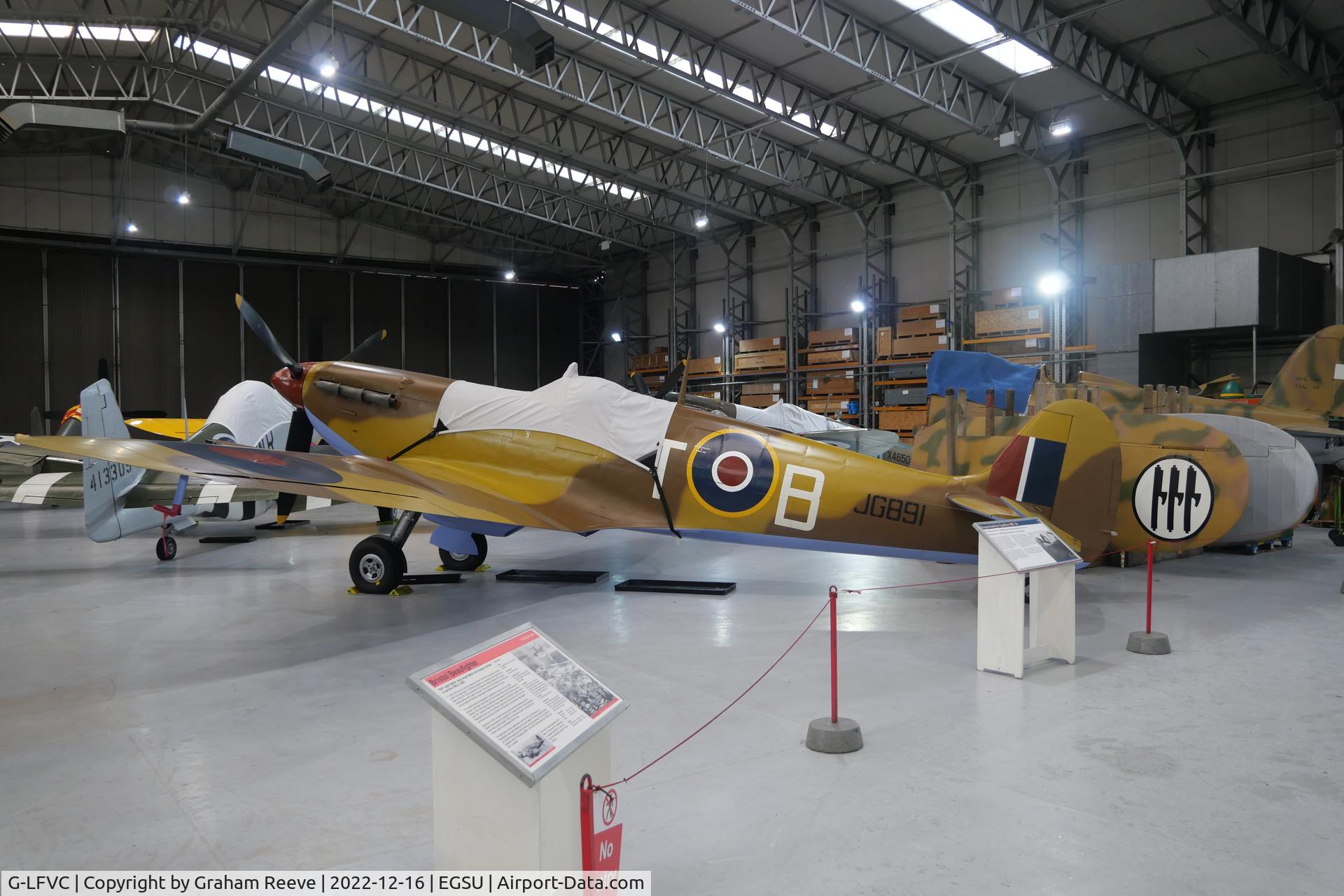G-LFVC, 1943 Supermarine 349 Spitfire LF.Vc C/N CBAF.2405, On display at IWM Duxford.