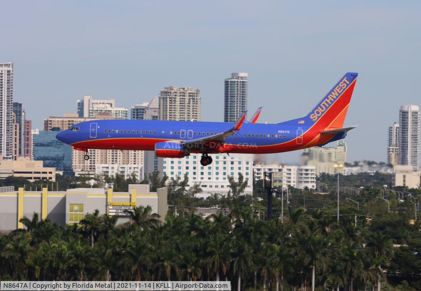 N8647A, 2014 Boeing 737-8H4 C/N 42528, FLL 2021