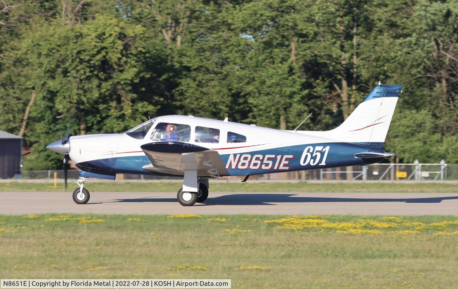 N8651E, 1976 Piper PA-28R-200 Arrow II C/N 28R-7635193, OSH 2022
