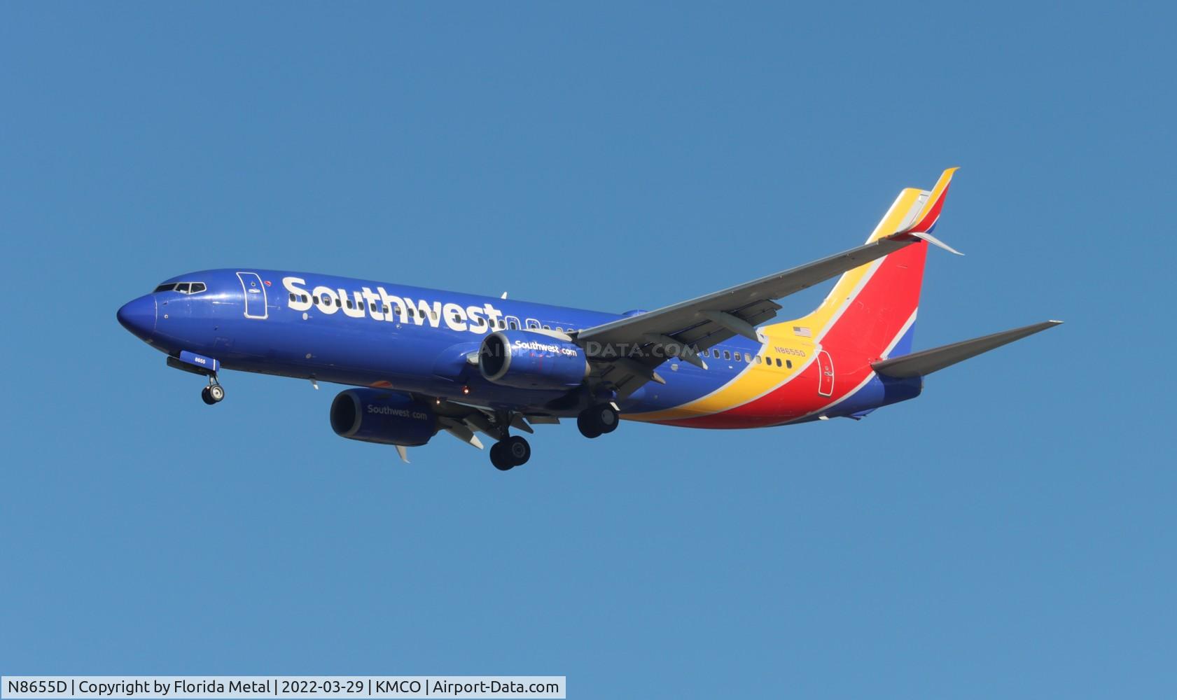 N8655D, 2014 Boeing 737-8H4 C/N 42529, MCO 2022