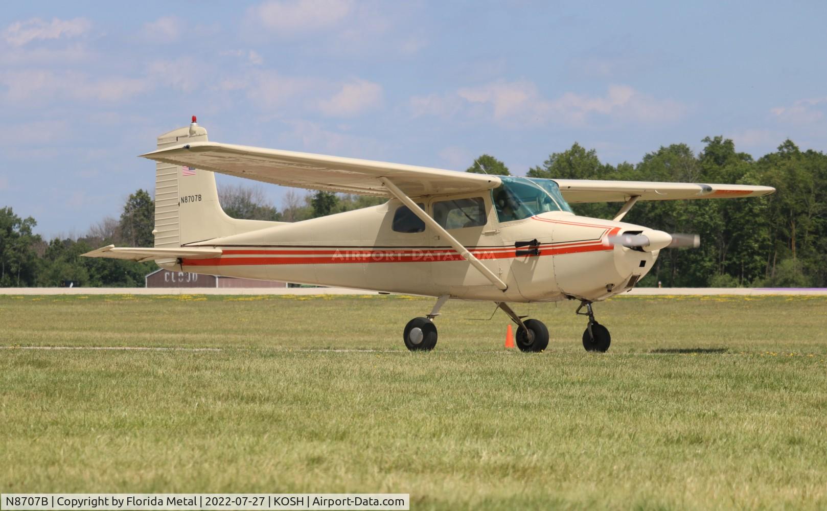 N8707B, 1957 Cessna 172 C/N 36407, OSH 2022