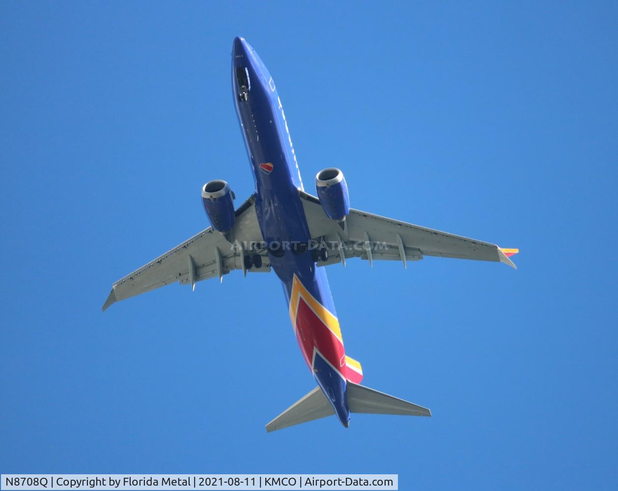 N8708Q, 2017 Boeing 737-8 MAX C/N 42566, MCO 2021