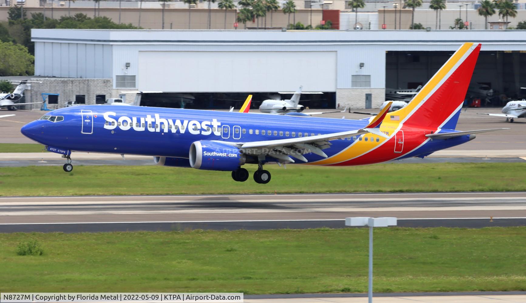 N8727M, 2018 Boeing 737-8 MAX C/N 42576, TPA 2022