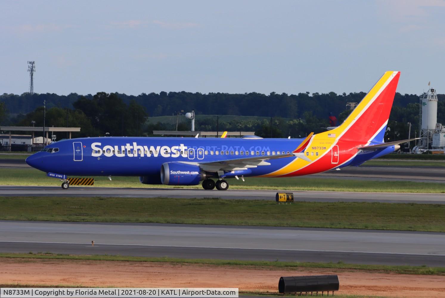 N8733M, 2019 Boeing 737-8 MAX C/N 60710, ATL 2021