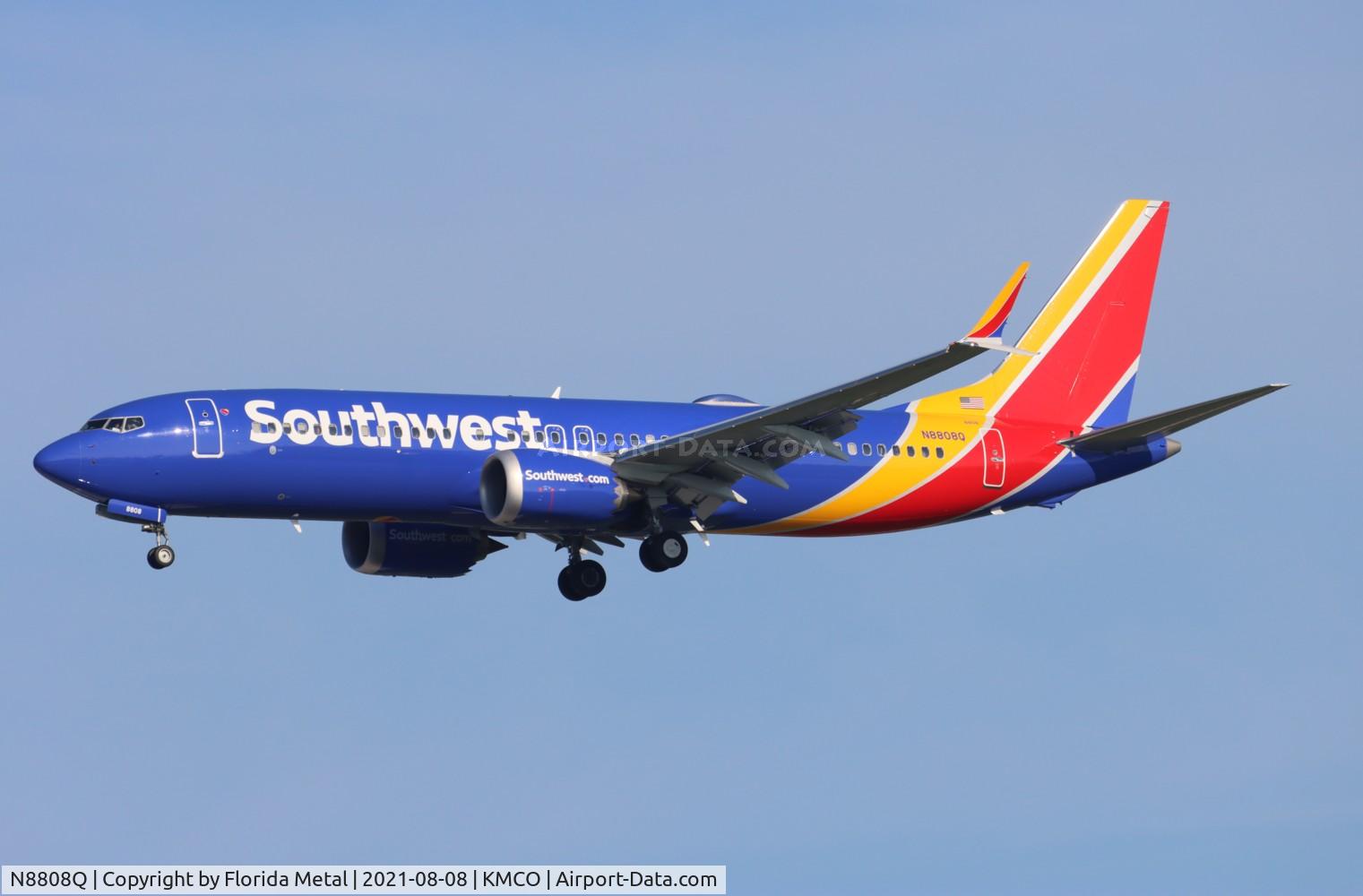 N8808Q, 2021 Boeing 737-8 MAX C/N 65440, MCO 2021