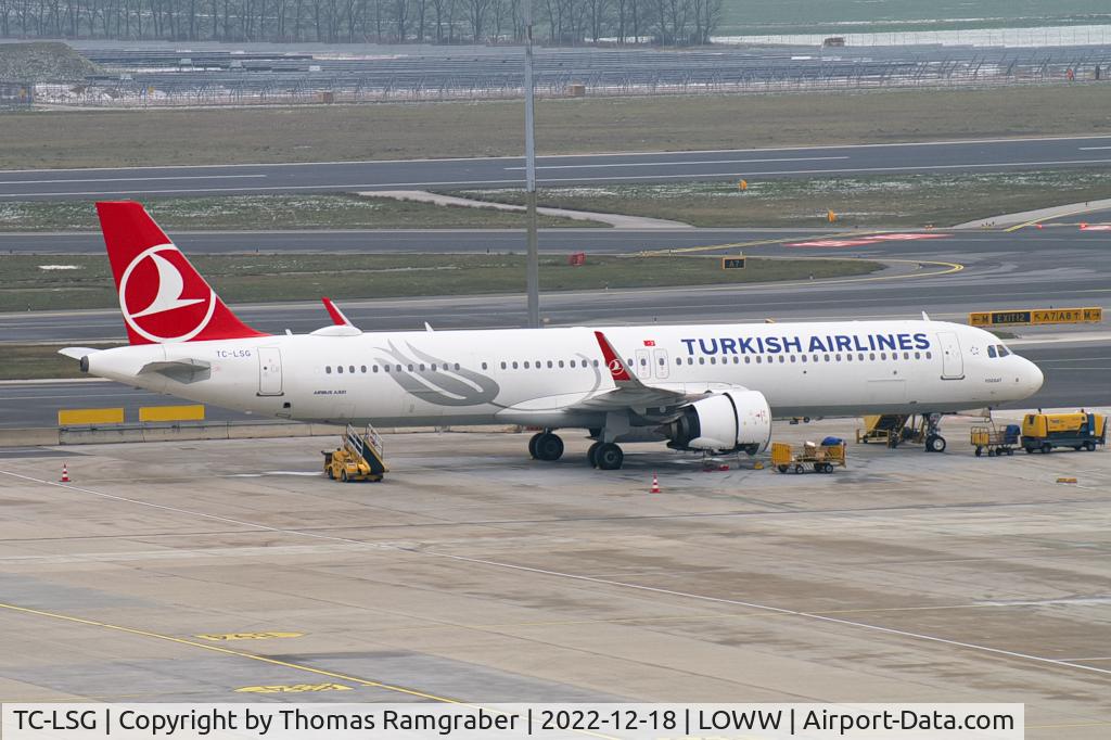 TC-LSG, 2019 Airbus A321-271NX C/N 8794, Turkish Airlines Airbus A321Neo, AOG @ LOWW