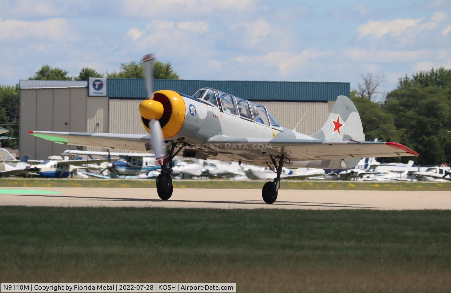 N9110M, 1986 Yakovlev Yak-52 C/N 866112, OSH 2022