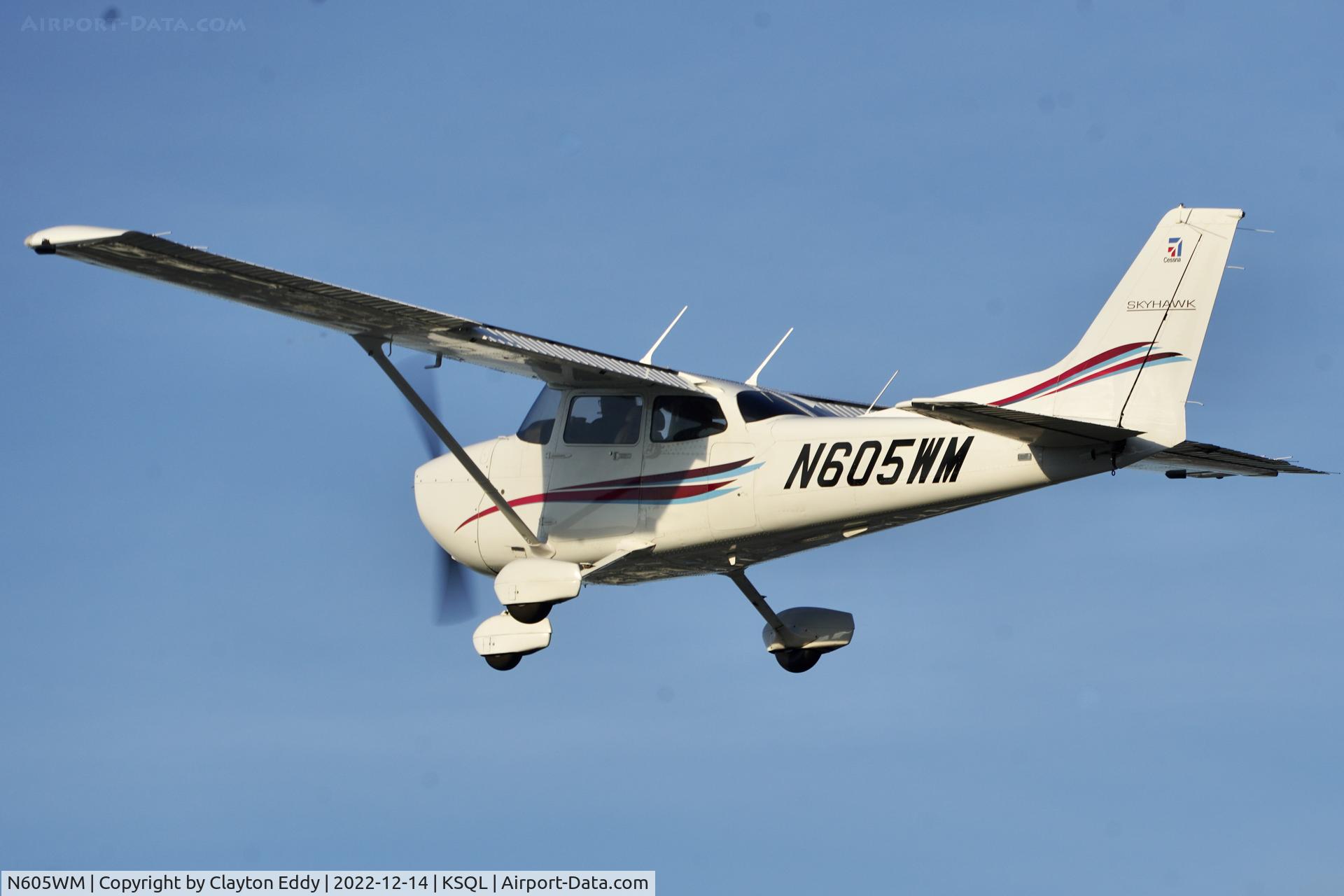 N605WM, 2020 Cessna 172S Skyhawk C/N 172S12488, San Carlos Airport in California 2022.