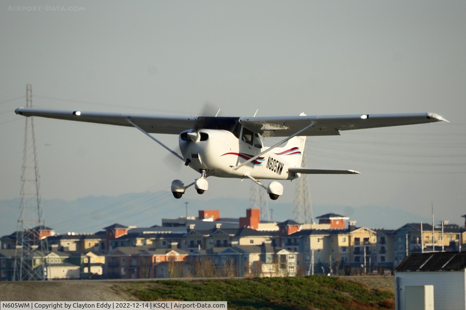 N605WM, 2020 Cessna 172S Skyhawk C/N 172S12488, San Carlos Airport in California 2022.