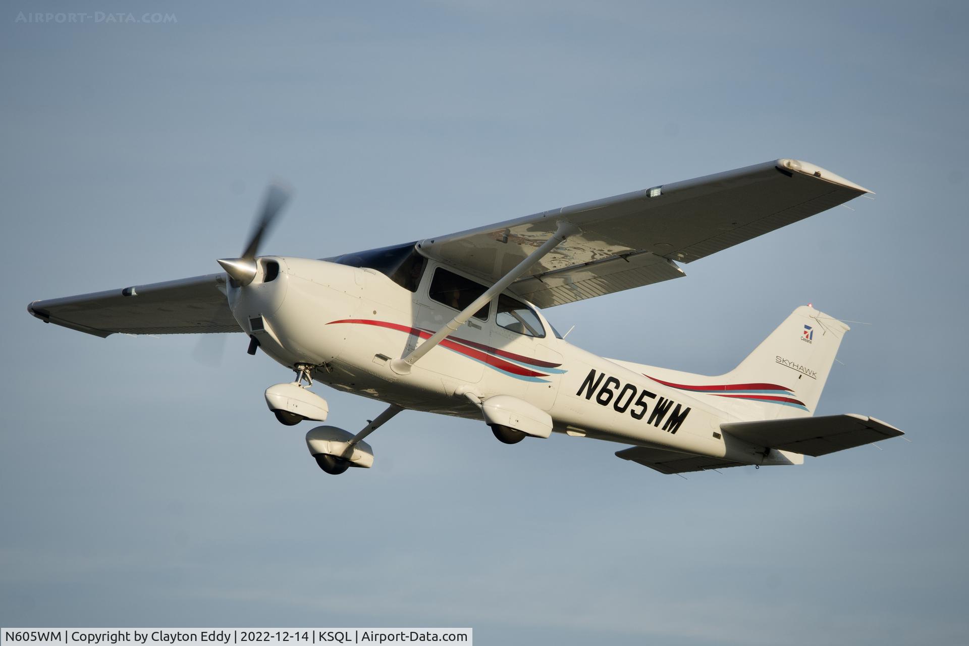N605WM, 2020 Cessna 172S Skyhawk C/N 172S12488, San Carlos Airport in California 2022.