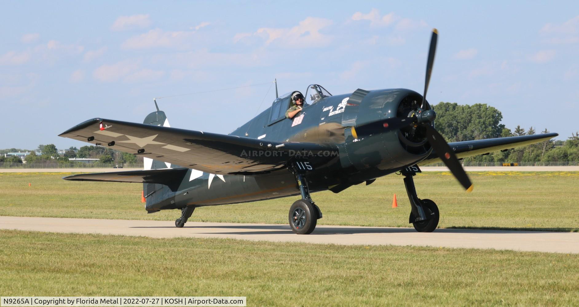 N9265A, Grumman F6F-5 Hellcat C/N A-9790, OSH 2022