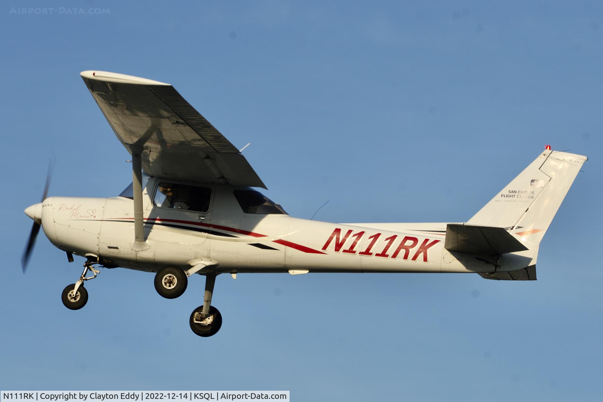N111RK, 1977 Cessna 152 C/N 15280874, San Carlos Airport in California 2022.