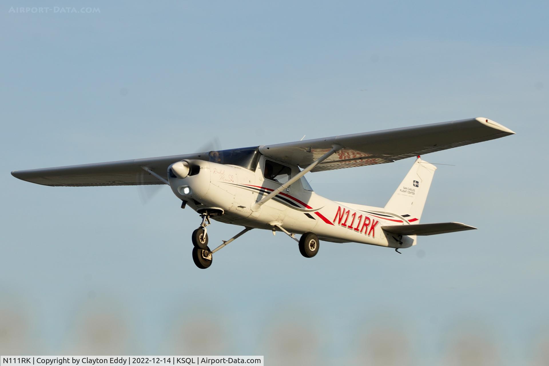 N111RK, 1977 Cessna 152 C/N 15280874, San Carlos Airport in California 2022.