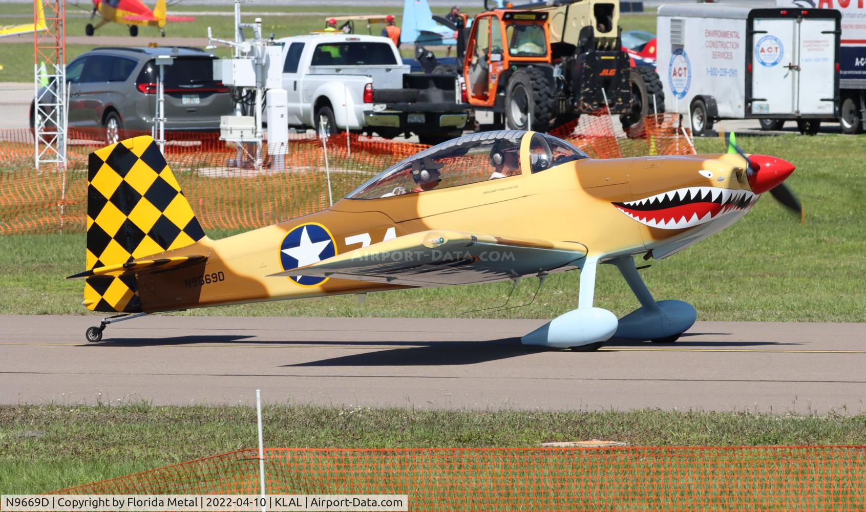 N9669D, 2014 Vans RV-8 C/N 81801, Sun N fun 2022