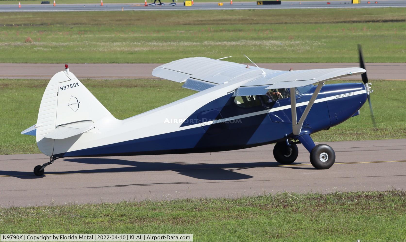 N9790K, 1947 Stinson 108 Voyager C/N 108-2790, Sun N Fun 2022